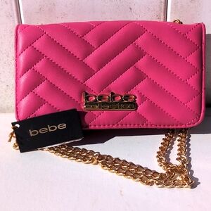 BEBE NWT shoulder bag Crossbody Small - Pink Size 7.5+4.5+1.5